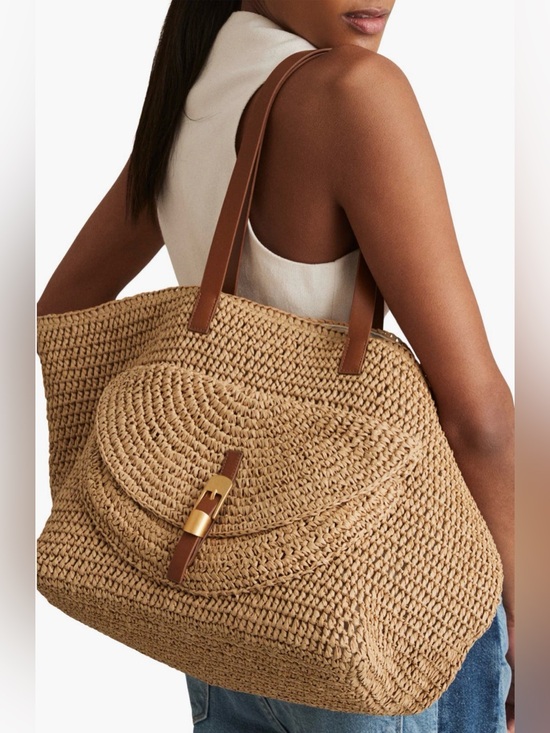 Reiss Handbags - Reiss Raffia Tote Handbag